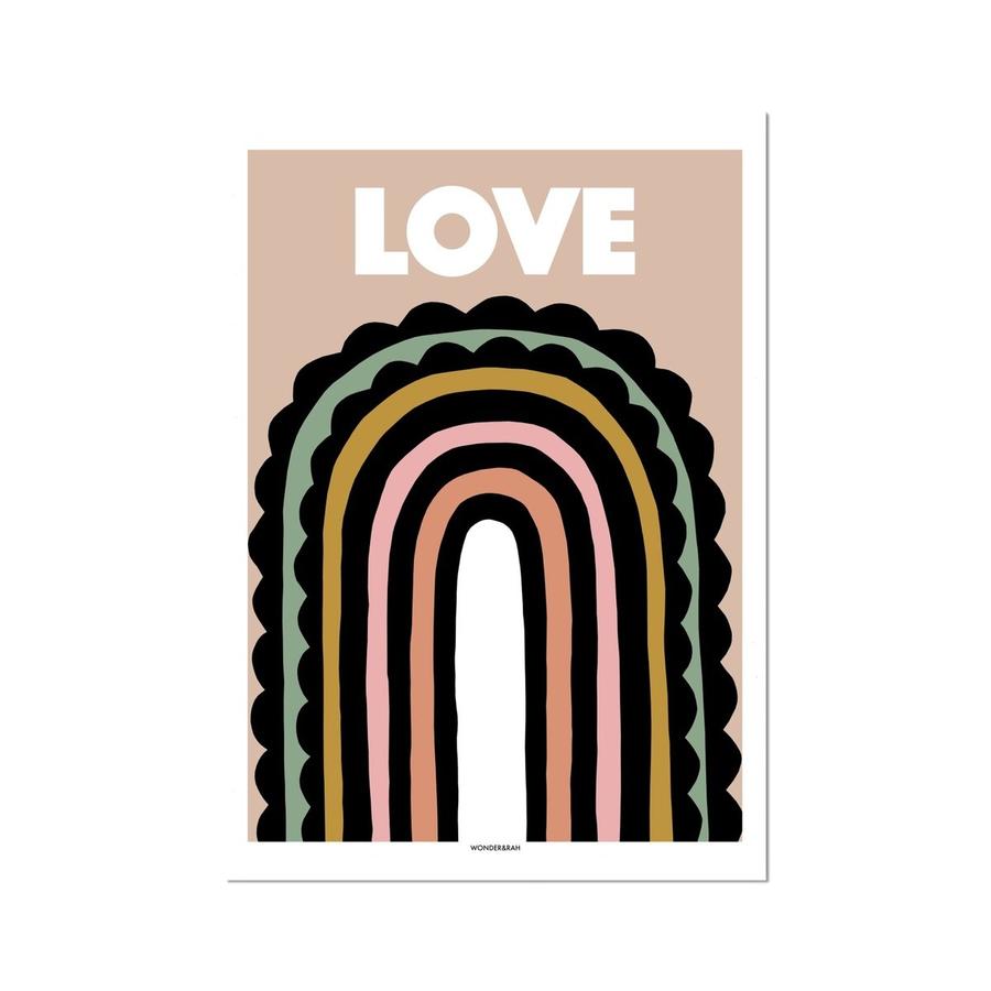 50x70 Poster Love Rainbow