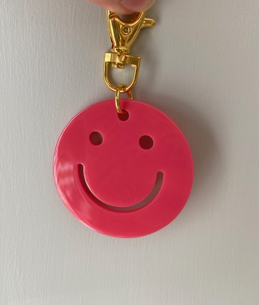 Anhänger Smiley pink